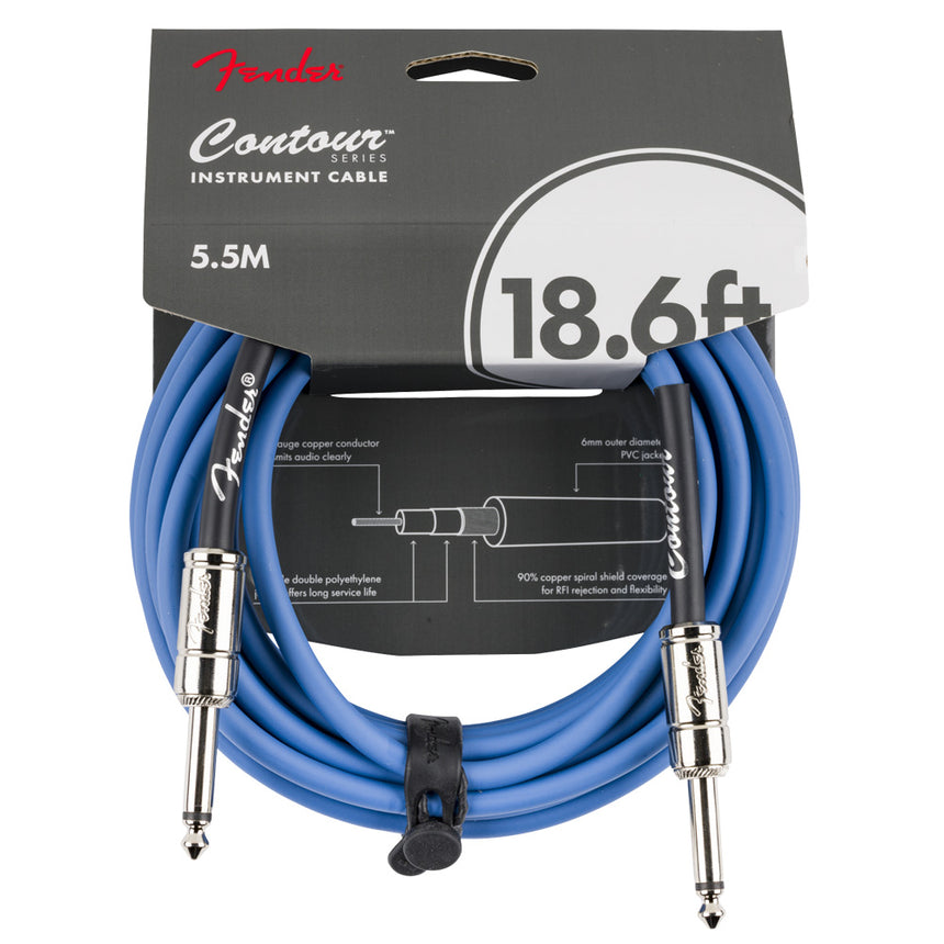 Cable Fender Para Instrumento 5.5m Serie Contour Lake Placid Blue