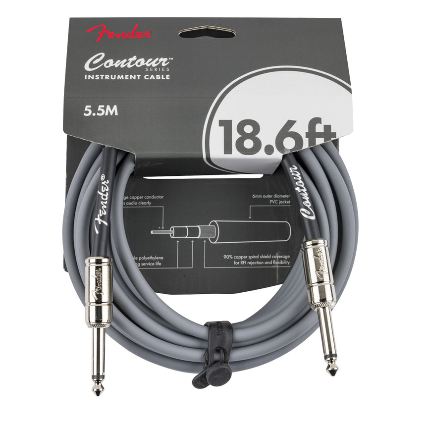 Cable Fender Para Instrumento 5.5m Serie Contour Inca Silver