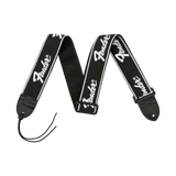 Correa Fender Running Logo Strap Para Guitarra Negro