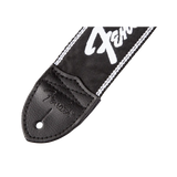 Correa Fender Running Logo Strap Para Guitarra Negro