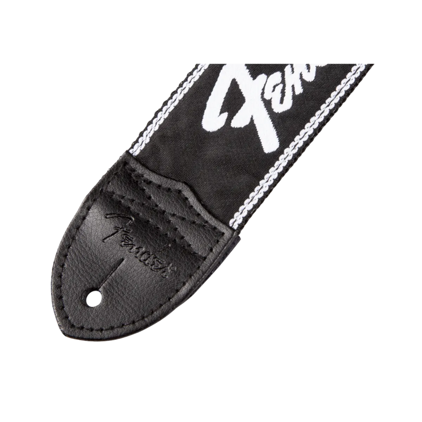 Correa Fender Running Logo Strap Para Guitarra Negro