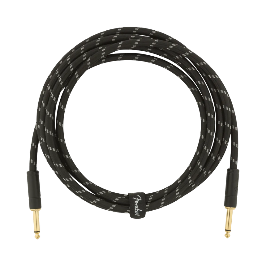 Cable Fender Para Instrumento 3m Deluxe series Tweed Negro
