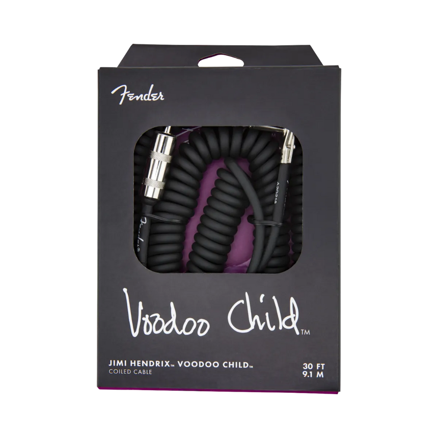 Cable Fender Para Instrumento Jimi Hendrix 9 Metros Negro