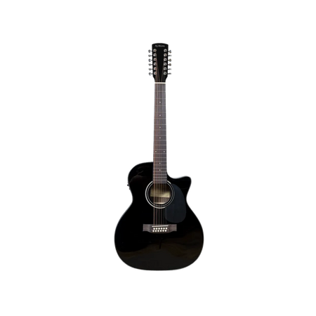 Guitarra Electroacústica de 12 cuerdas Aureal AAG-12ST BL