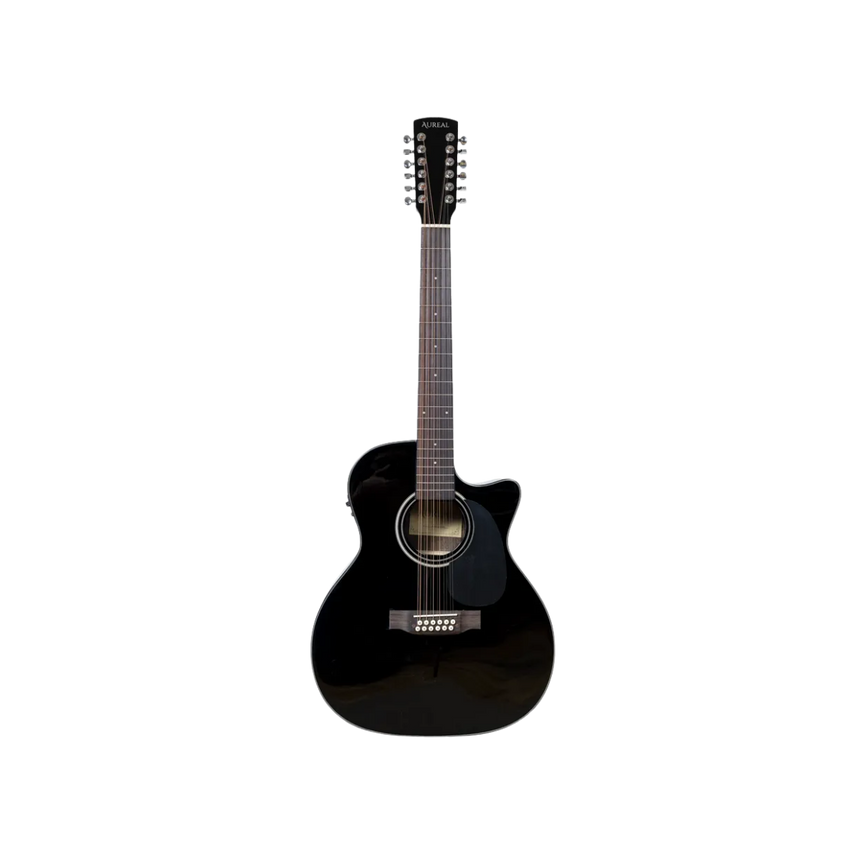 Guitarra Electroacústica de 12 cuerdas Aureal AAG-12ST BL