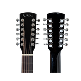 Guitarra Electroacústica de 12 cuerdas Aureal AAG-12ST BL
