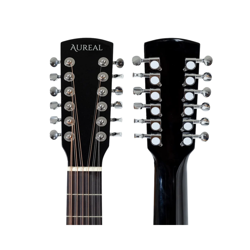 Guitarra Electroacústica de 12 cuerdas Aureal AAG-12ST BL