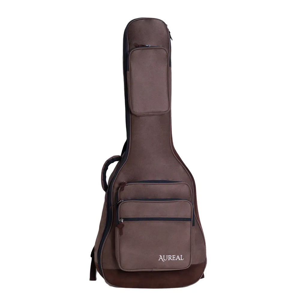 Funda Reforzada Aureal Para Guitarra Acustica AB-YBN-BROWN