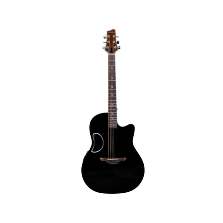 Guitarra Electroacústica Fibra de Carbono Aureal AL-Z1 BK Negra