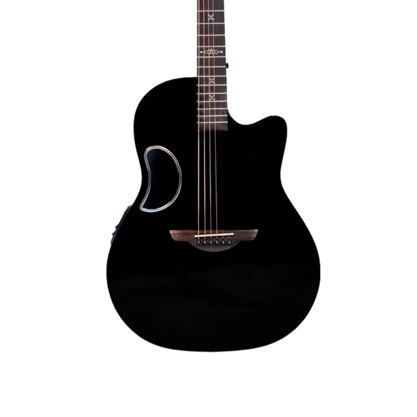 Guitarra Electroacústica Fibra de Carbono Aureal AL-Z1 BK Negra