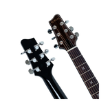 Guitarra Electroacústica Fibra de Carbono Aureal AL-Z1 BK Negra