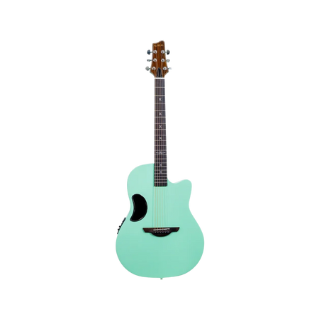 Guitarra Electroacústica Fibra de Carbono Aureal AL-Z1 GN Verde