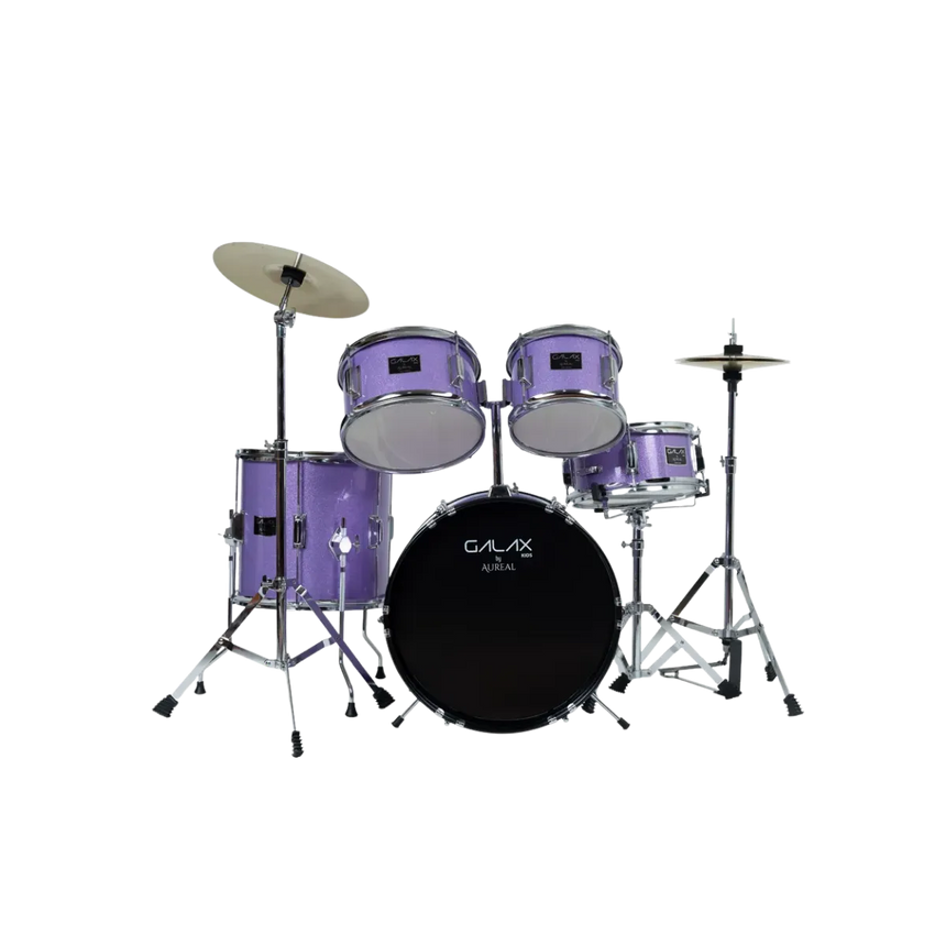 Batería Acústica Para Niños Aureal Galax Purpura