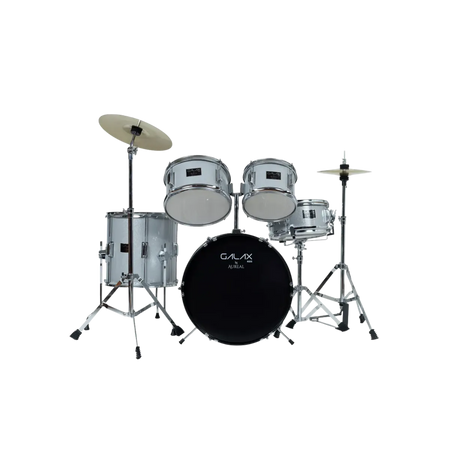 Batería Acústica Para Niños Aureal Galax Gris