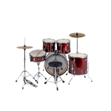 Batería Acústica Aureal Galax Rojo Vino