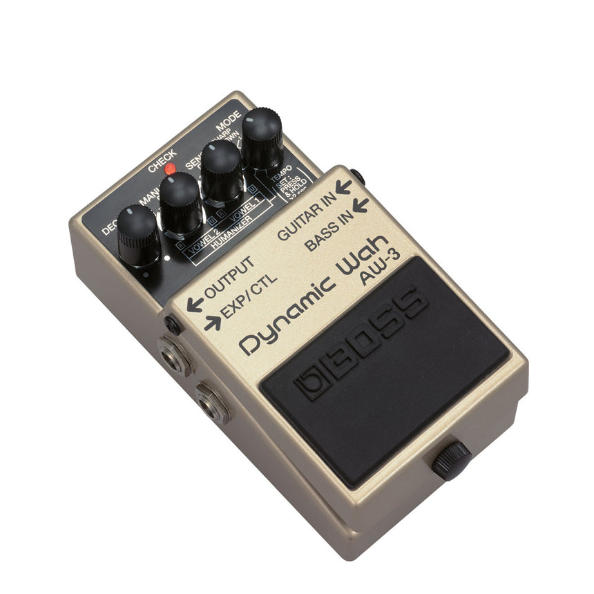 Pedal Efecto Para Guitarra Eléctrica Boss Aw-3 Dynamic Wah Dorado