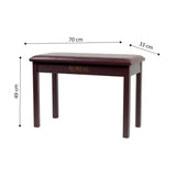 Banco Para Piano Aureal B110T BR Cafe