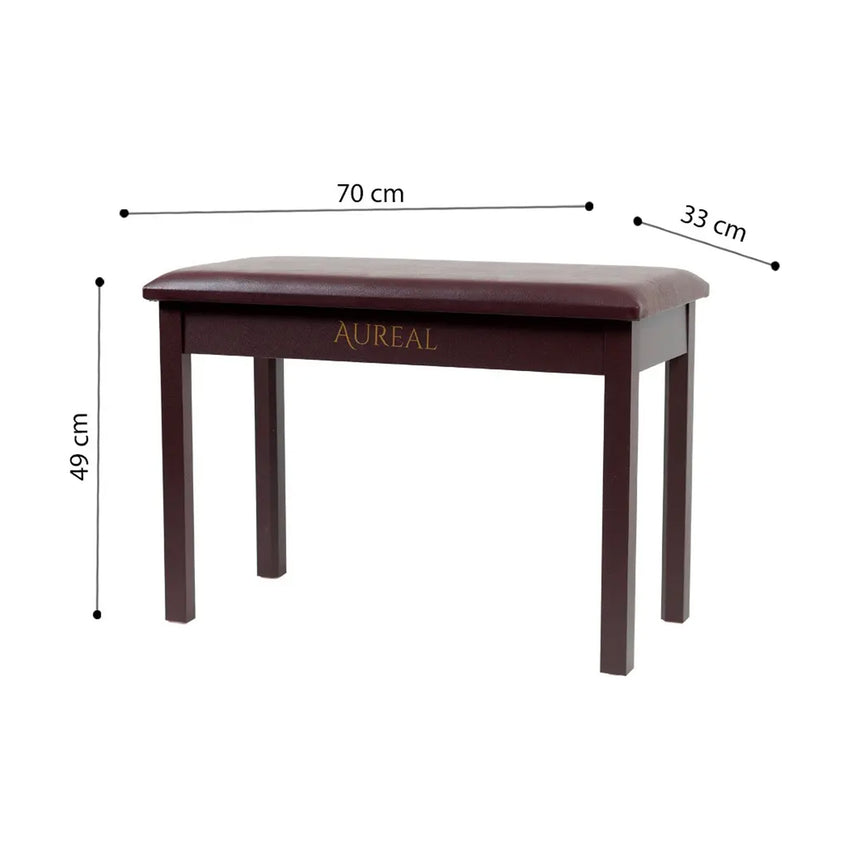 Banco Para Piano Aureal B110T BR Cafe