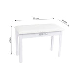 Banco Para Piano Aureal B110T WH Blanco