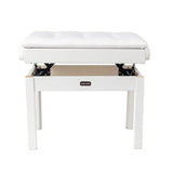 Banco Para Piano Hebikuo B222 WH Blanco