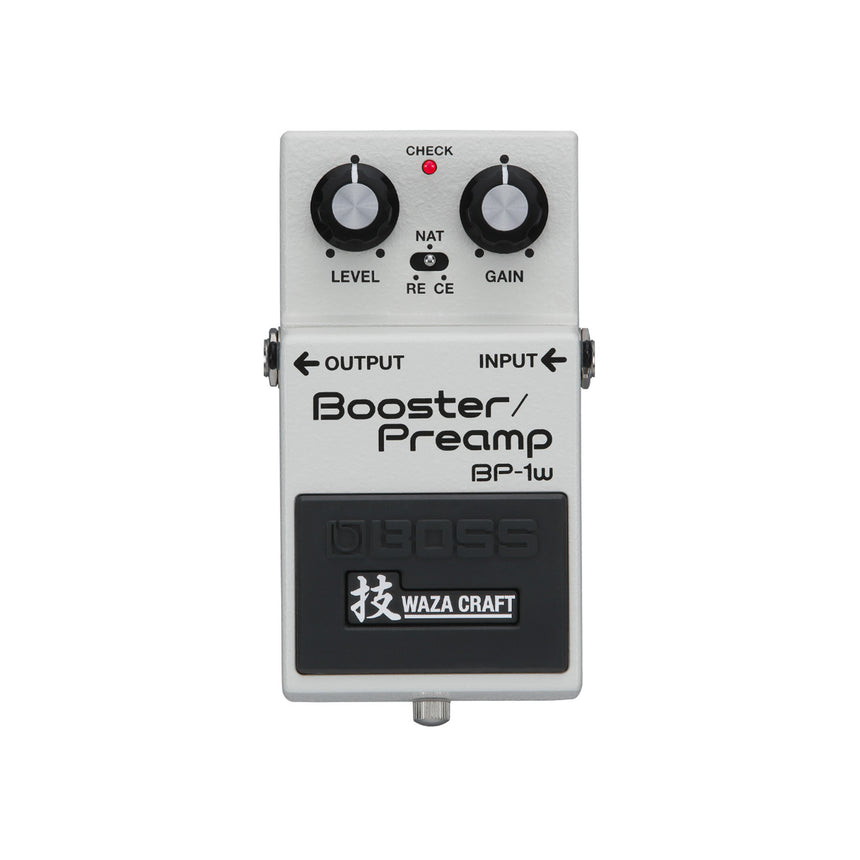 Pedal Boost Boss Bp-1w Waza Craft Para Guitarra Eléctrica Blanco