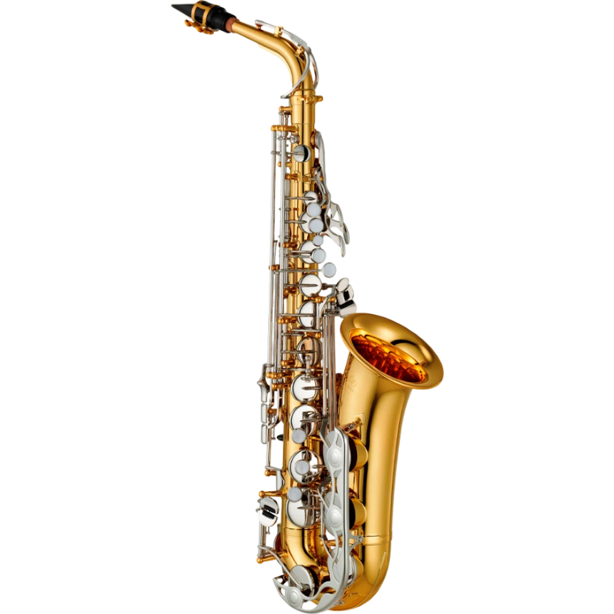 Saxofón alto Yamaha YAS26 Dorado con llaves niqueladas