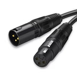 Cable XLR Hebikuo Para Microfono 10m CL10-XLR Negro