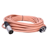 Cable De Micrófono Xlr, Profesional 10 Mts. Color Salmon