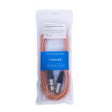 Cable De Micrófono Xlr, Profesional 3 Mts. Color Salmon
