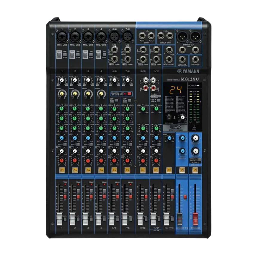 Mezcladora Análoga Yamaha MG12XU 12 Canales con Efectos y USB