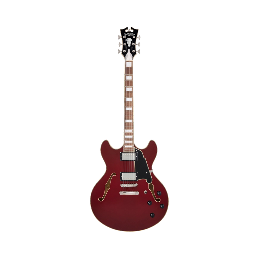 Guitarra Eléctrica Semihueca D'angelico Premier Dc Burnt Red