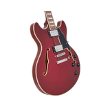 Guitarra Eléctrica Semihueca D'angelico Premier Dc Burnt Red