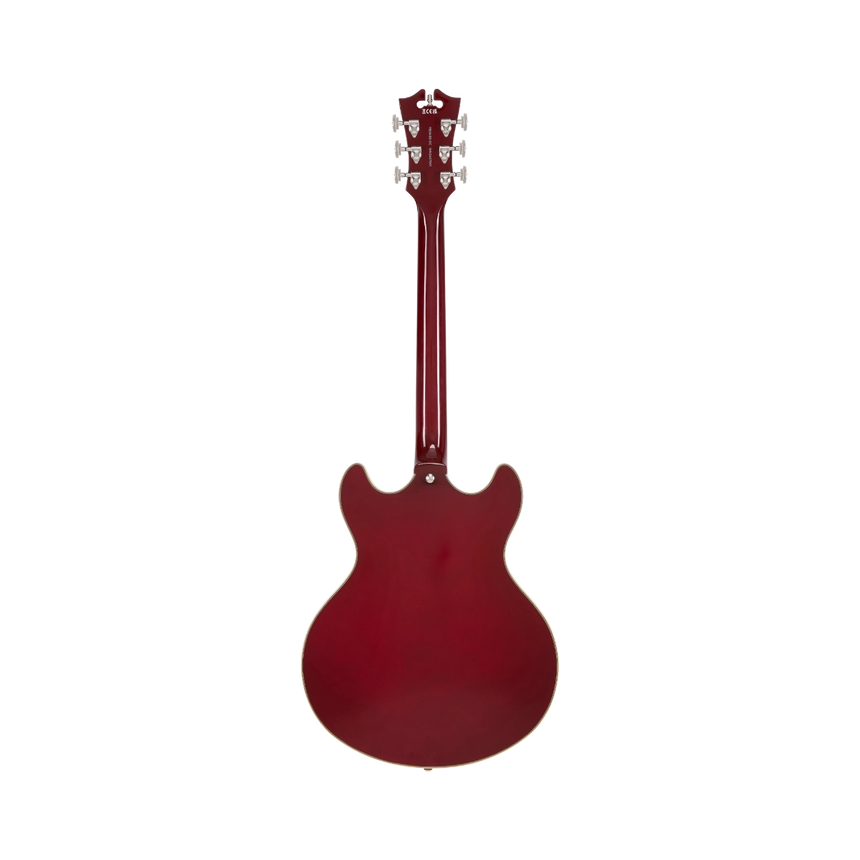 Guitarra Eléctrica Semihueca D'angelico Premier Dc Burnt Red