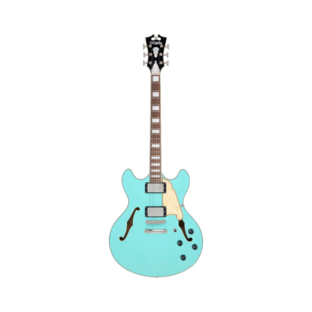 Guitarra Eléctrica Semihueca D'angelico Premier Dc Surf Green