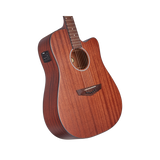 Guitarra Electroacústica D'angelico Premier Bowery Ls Caoba