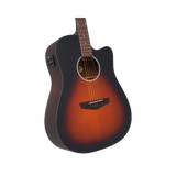 Guitarra Electroacústica D'angelico Premier Bowery Ls Vintage Sunburst