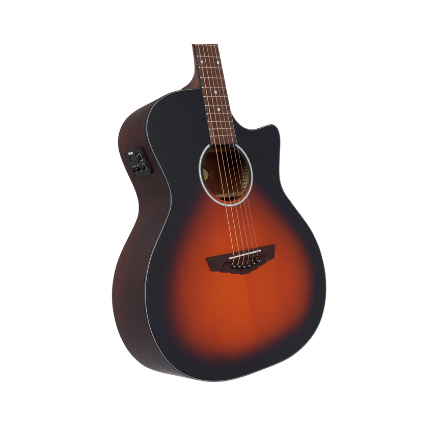 Guitarra Electroacústica D'angelico Premier Gramercy LS Vintage Sunburst