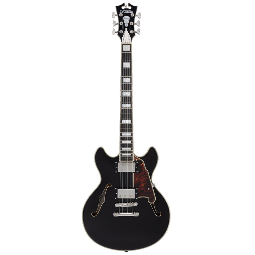 Guitarra Eléctrica Semihueca D'angelico Premier Mini Dc Black Flake