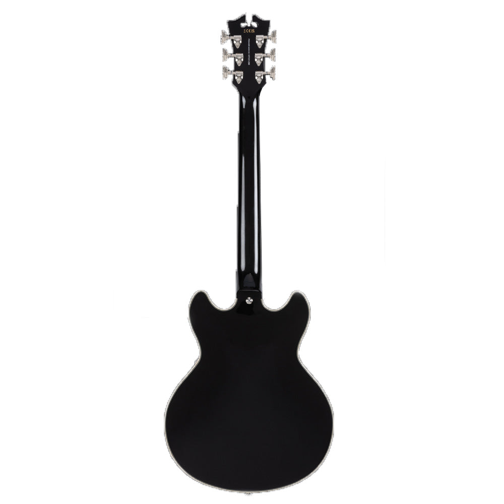 Guitarra Eléctrica Semihueca D'angelico Premier Mini Dc Black Flake