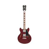 Guitarra Eléctrica Semihueca D'angelico Premier Mini Dc Burnt Red