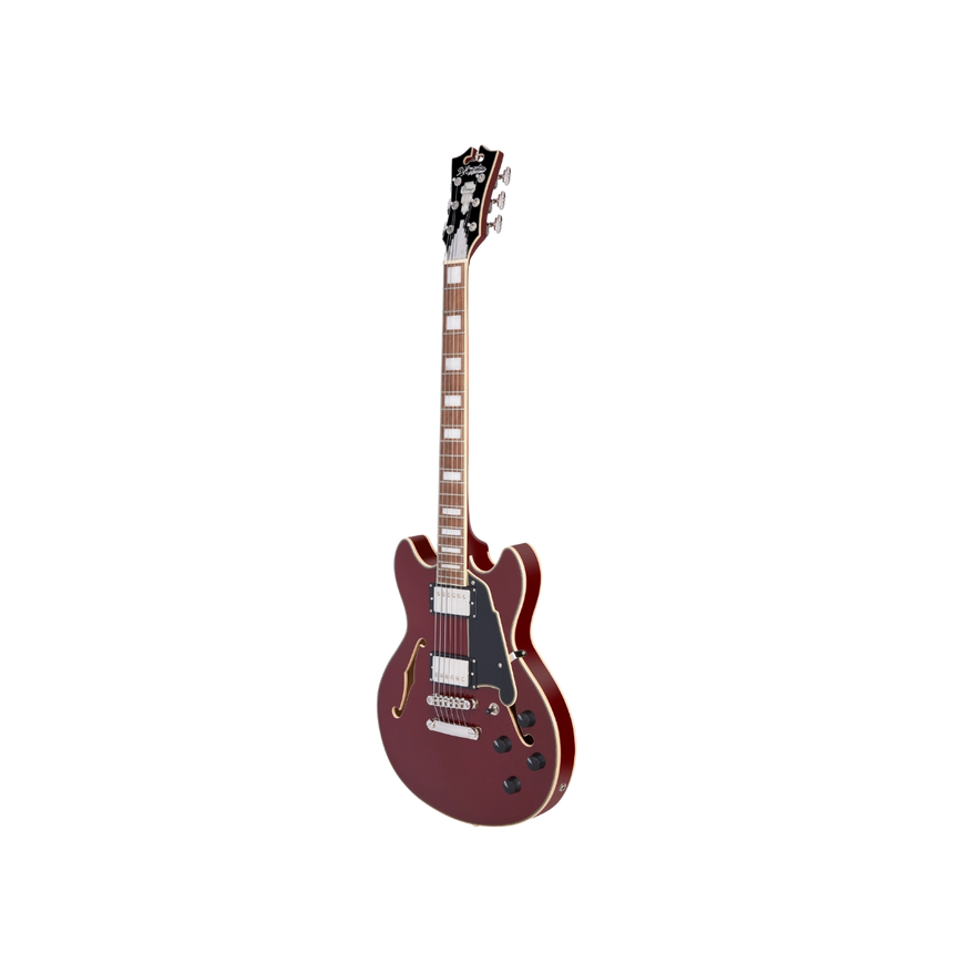 Guitarra Eléctrica Semihueca D'angelico Premier Mini Dc Burnt Red