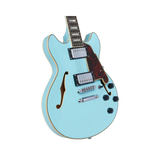 Guitarra Eléctrica Semihueca D'angelico Premier Mini Dc Sky Blue (2022)