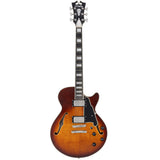 Guitarra Eléctrica Semihueca D'angelico Premier SS Dark Iced Tea Burst