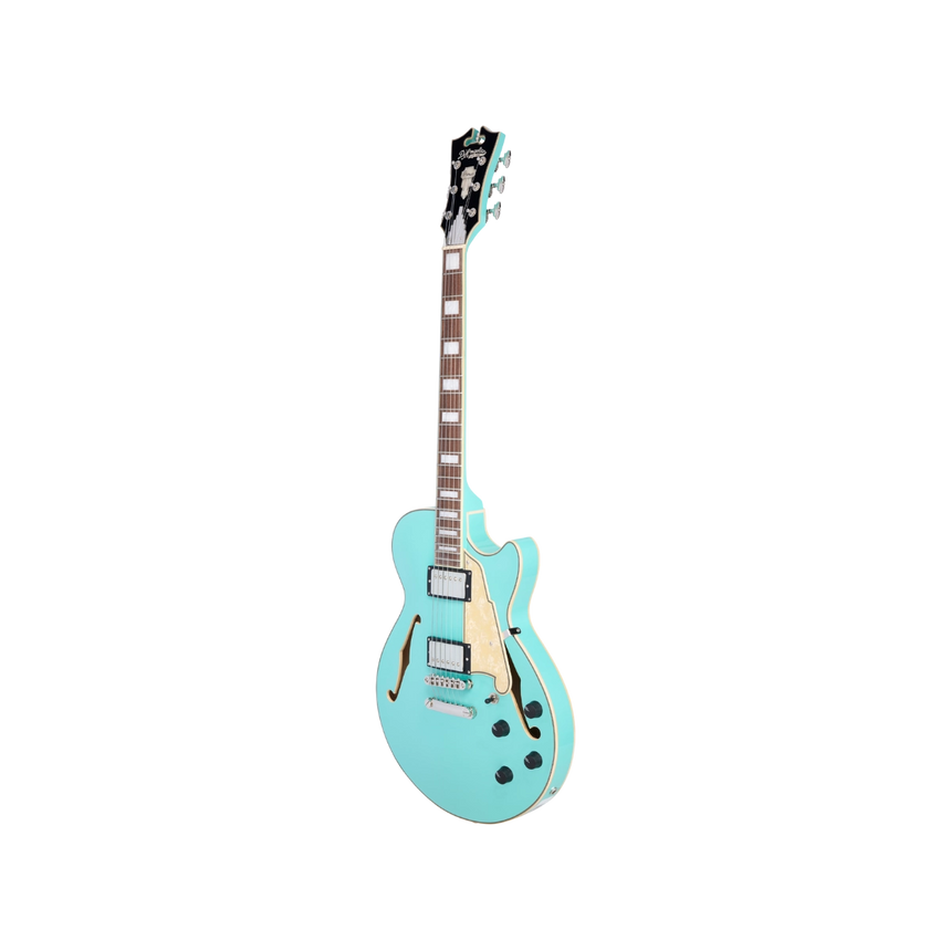 Guitarra Eléctrica Semihueca D'angelico Premier SS Surf Green