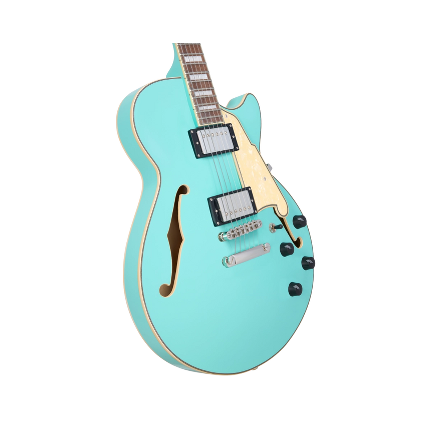 Guitarra Eléctrica Semihueca D'angelico Premier SS Surf Green