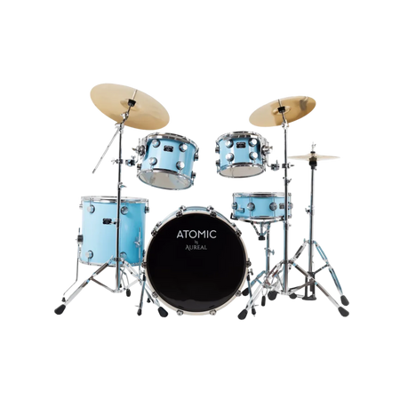 Batería Acústica Aureal Atomic Semiprofesional Azul Claro