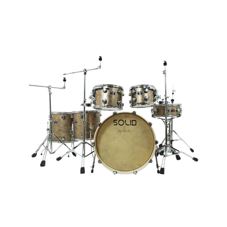 Bateria Acustica Profesional Aureal Solid Brown