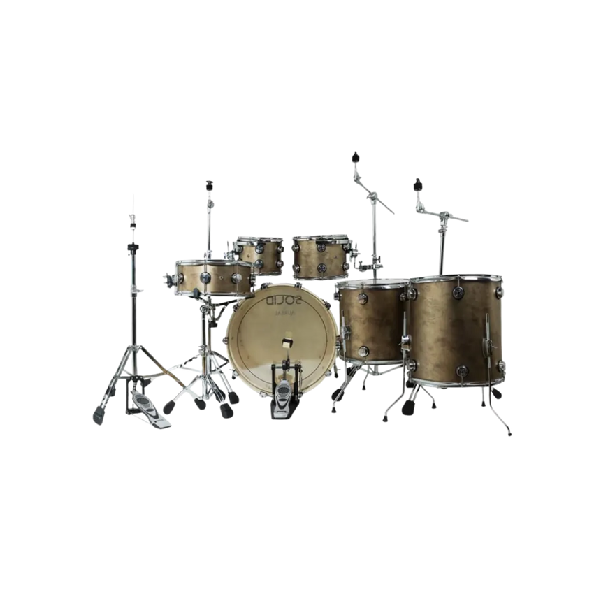 Bateria Acustica Profesional Aureal Solid Brown