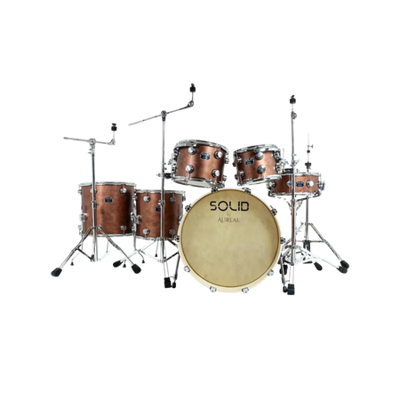 Batería Acustica Profesional Aureal Solid Brushed Red