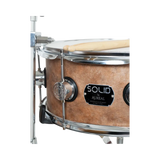 Bateria Acustica Profesional Aureal Solid Vintage C/herraje  Marrón Oscuro